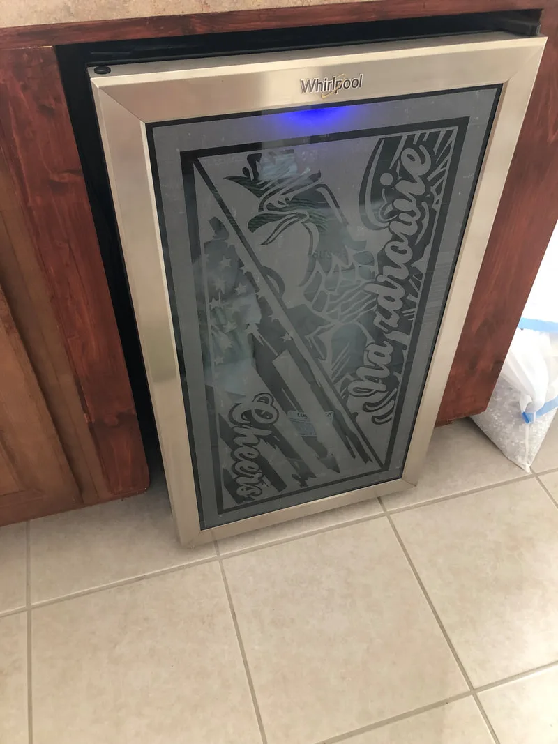 frosted glass cut vinyl stickers